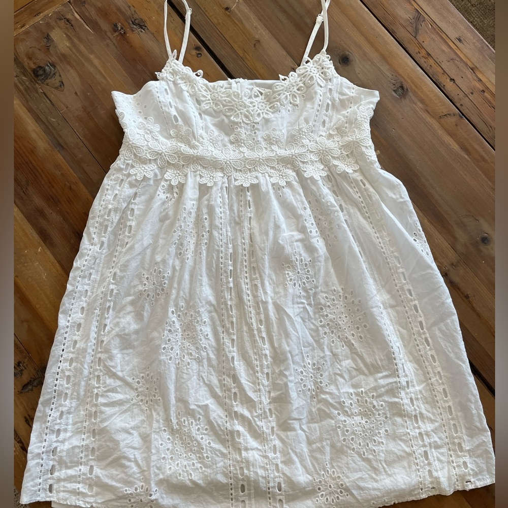 White Eyelet Lace Sundress